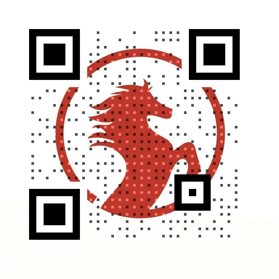 A horse QR Code.