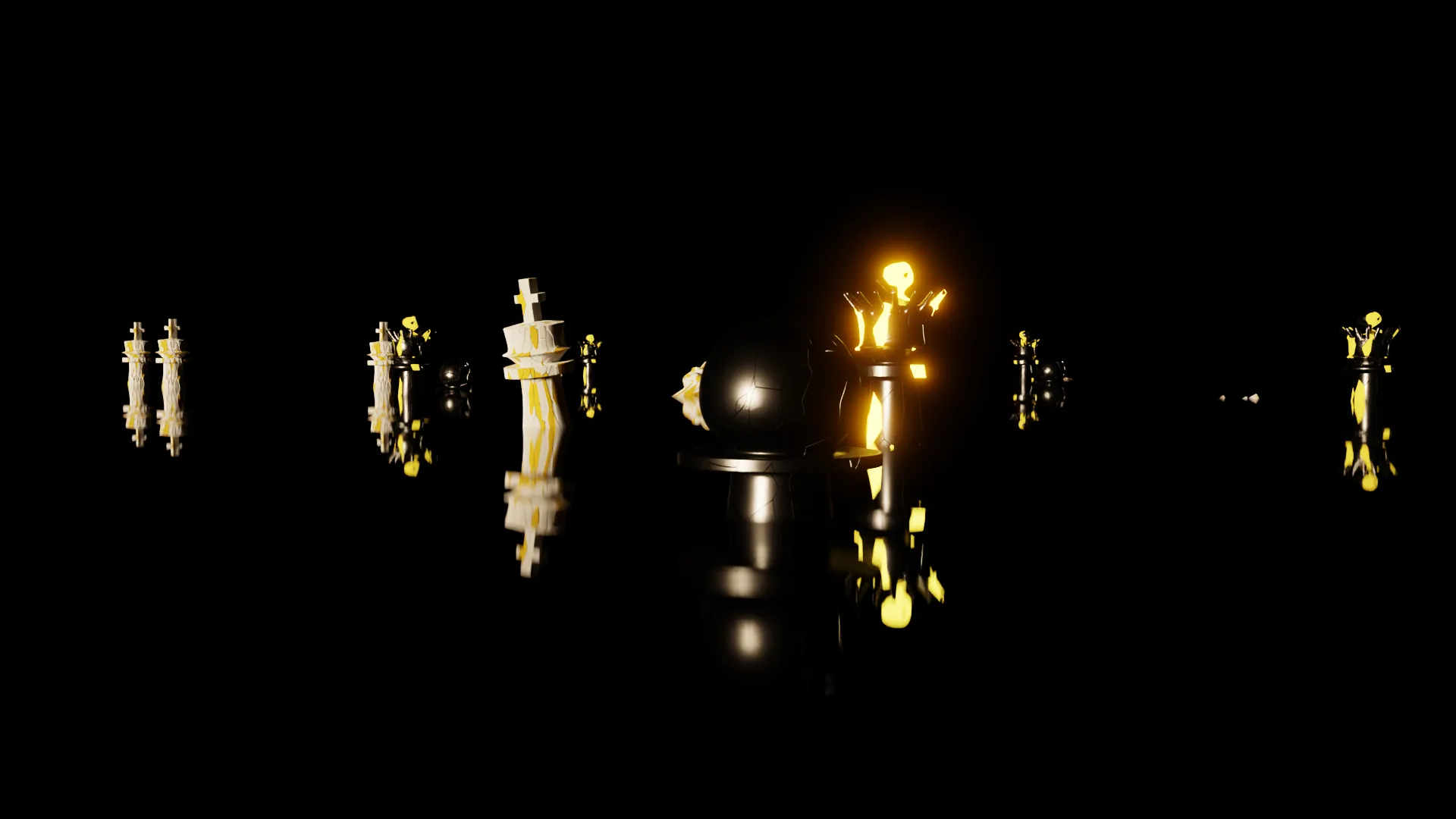 A chess battle.