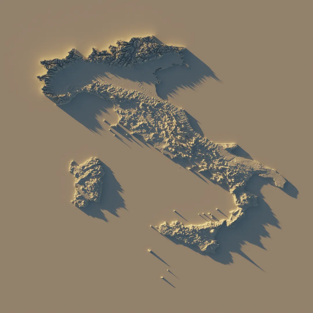 A map of Italy