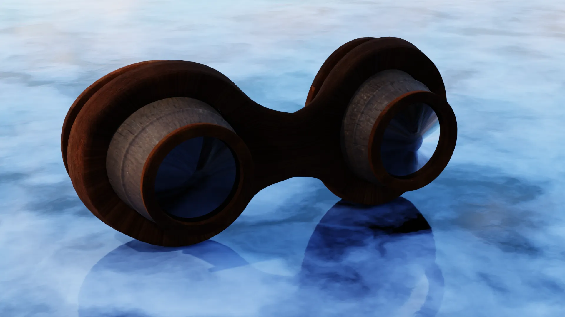 With a wood material